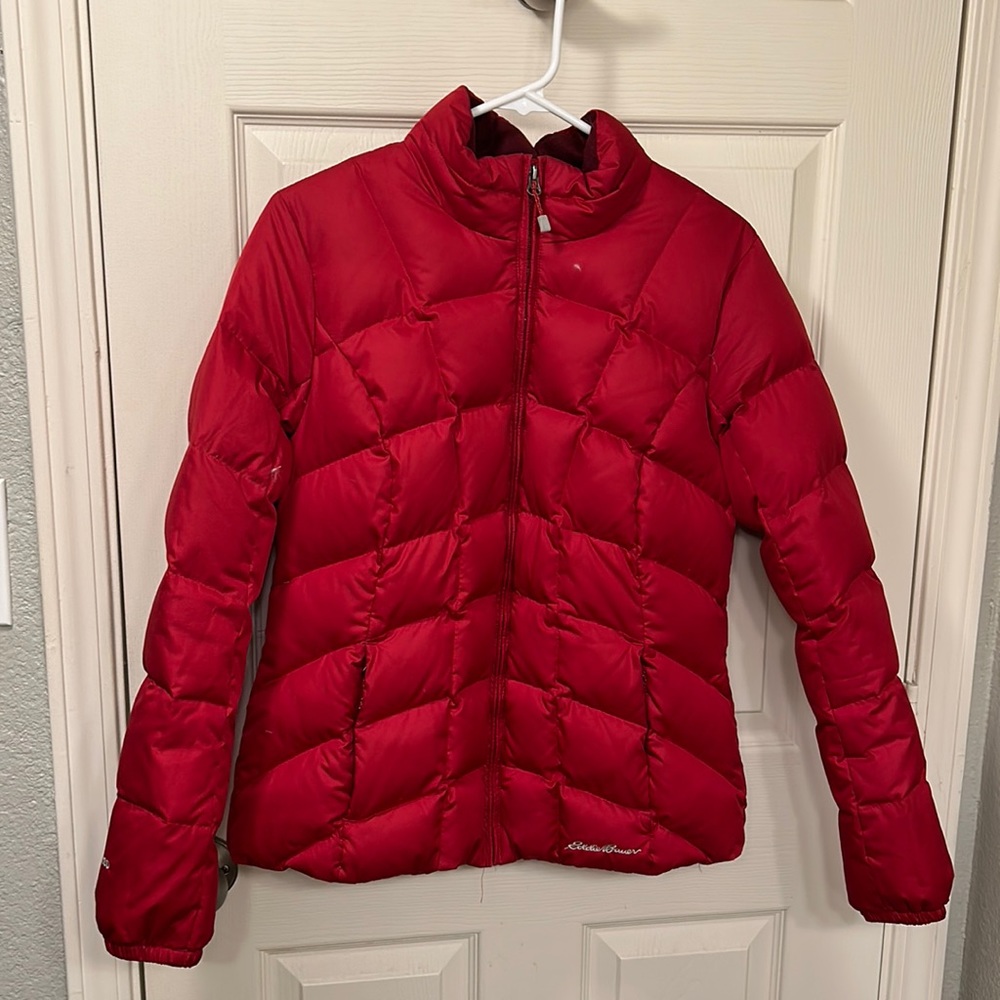 Eddie Bauer 650 down fill full-zip puffer jacket.